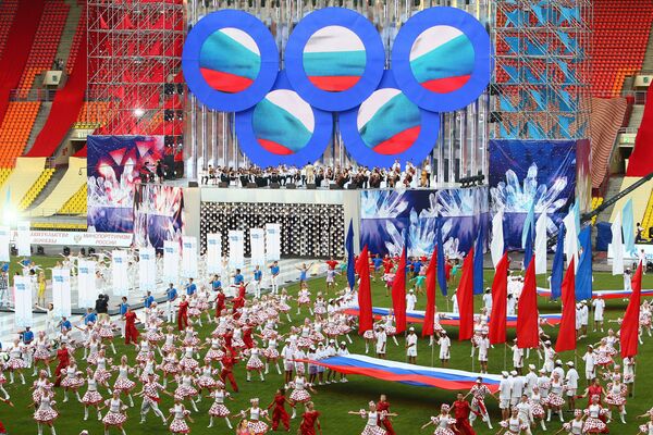 Спортивно-театрализованное представление, посвященное 30-летию Олимпиады 1980 года в Москве