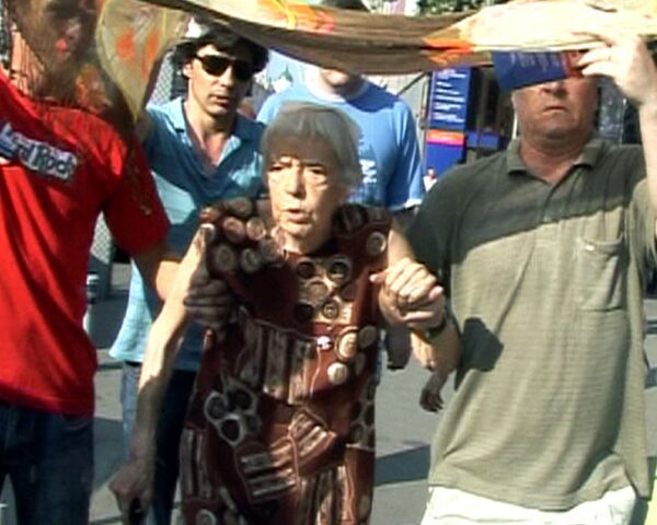 Людмила Алексеева на Триумфальной площади 31 июля