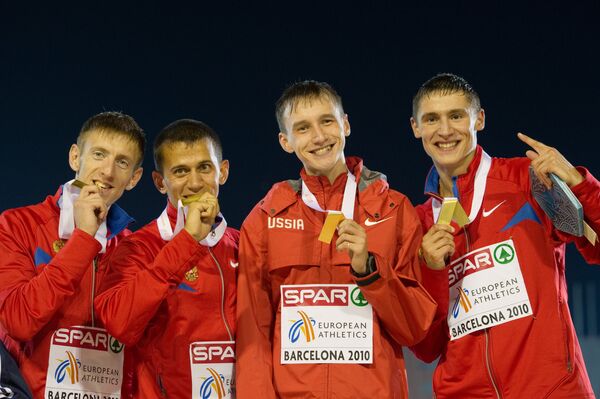 Максим Дылдин, Алексей Аксенов, Владимир Краснов и Павел Тренихин (слева напарво)