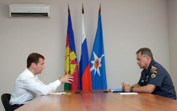 Встреча Дмитрия Медведева и Сергея Шойгу