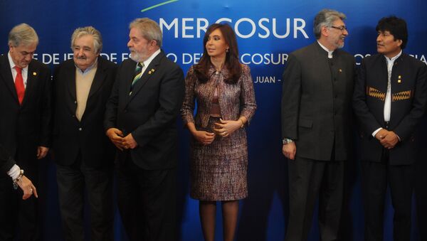 Лидеры стран Меркосур, архивное фото