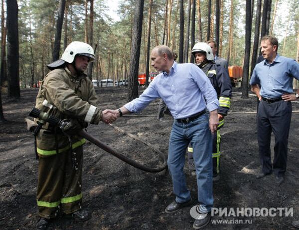 Премьер-министр РФ Владимир Путин прибыл в Воронеж