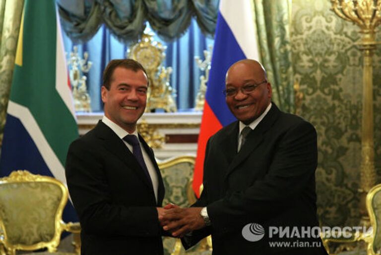 Встреча президентов России и ЮАР