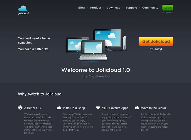 Операционная система Jolicloud