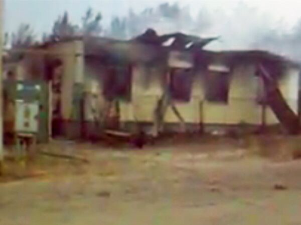 Пожар в поселке Масловка Воронежской области