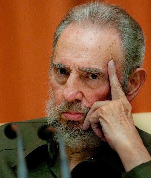 Фидель Кастро на специальной сессии Национальной ассамблеи народной власти Кубы.