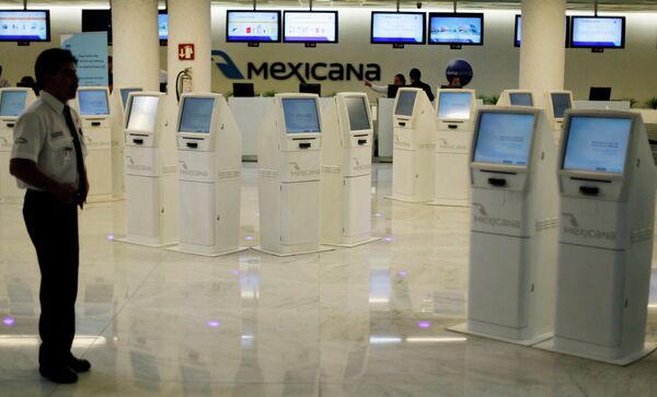 Крупнейшая мексиканская авиакомпания Mexicana из-за кризиса отменила полеты за рубеж