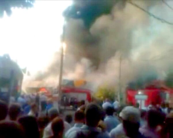  Крупный пожар в торговом центре в Днепропетровске начался с банкомата