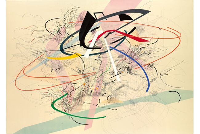 Жюли Мерету (Julie Mehretu). Untitled 1. 2001 год. Один из лотов предстоящего аукциона Sotheby`s по продаже коллекции банка Lehman Brothers