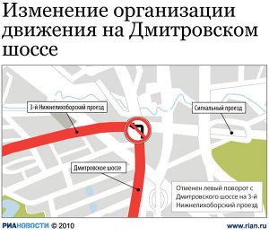 Изменение организации движения на Дмитровском шоссе