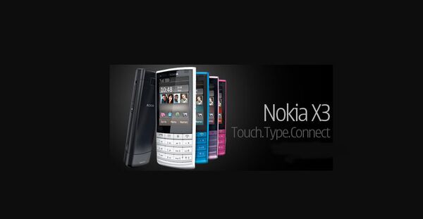 Финский производитель мобильных телефонов Nokia представил модель X3 Touch and Type