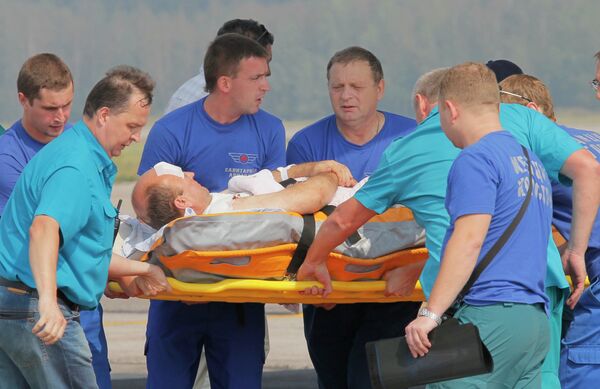 Борт МЧС РФ доставил в Москву пострадавших при теракте в Пятигорске