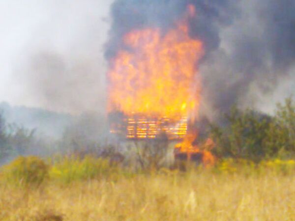 В Брянской области в деревне сгорело несколько домов