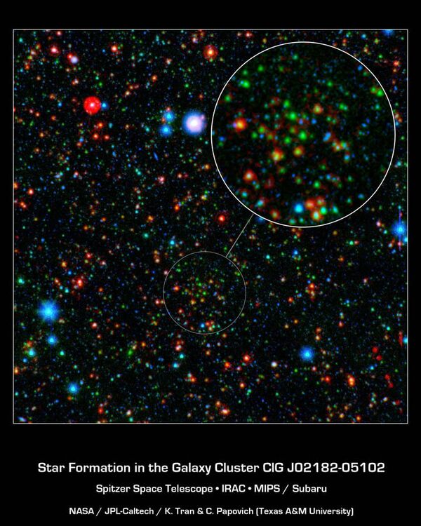 Скопление галактик CLG J02182-05102