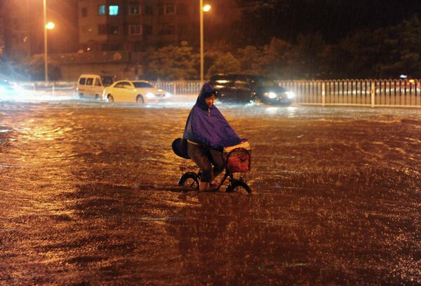Наводнение в провинции Ляонин на северо-востоке Китая