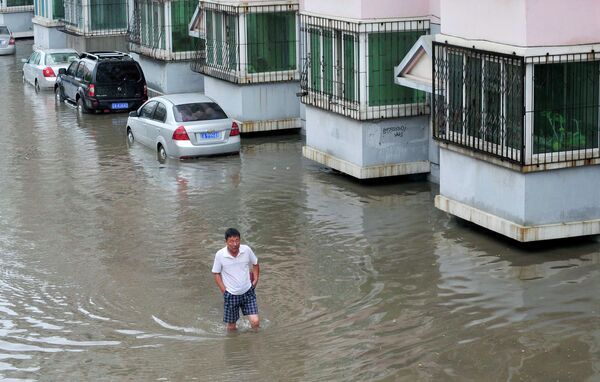 Наводнение в китайской провинции Ляонин