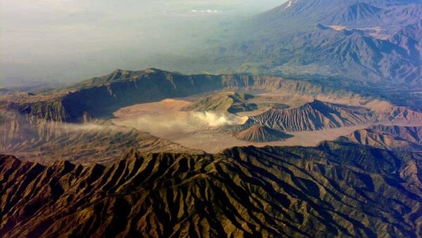 Вулкан Бромо на острове Ява в Индонезии