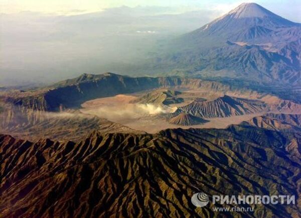 Вулкан Бромо на острове Ява в Индонезии