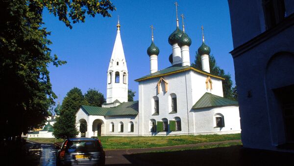 Церковь Николы Рубленого  Ярославского Кремля . Архив