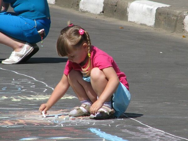 Праздник детского рисунка в день Независимости на Украине