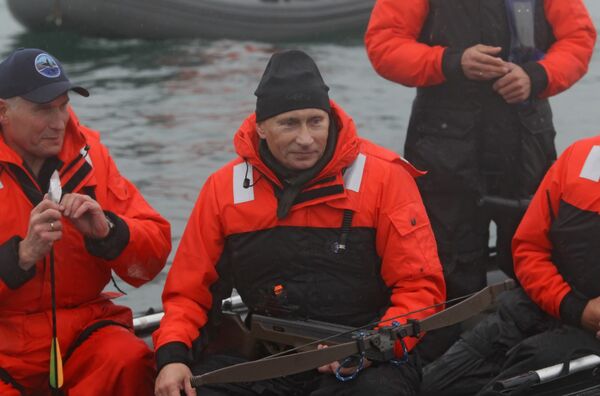 Премьер-министр РФ Владимир Путин посетил бухту Ольга в Приморском крае