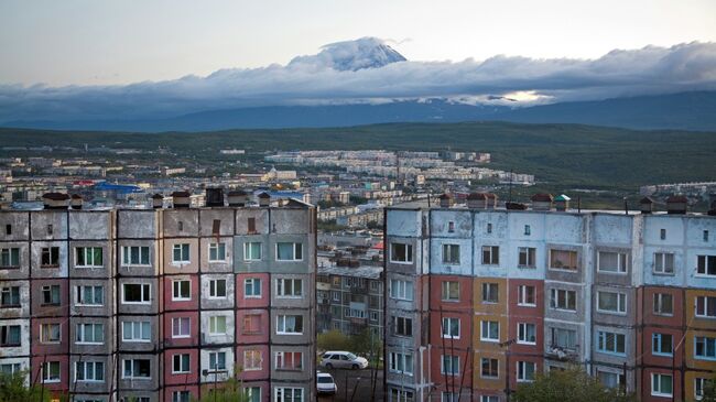 Жилые дома города Петропавловск-Камчатский. Архивное фото