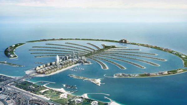 Искусственно созданные Пальмовые острова в Дубае