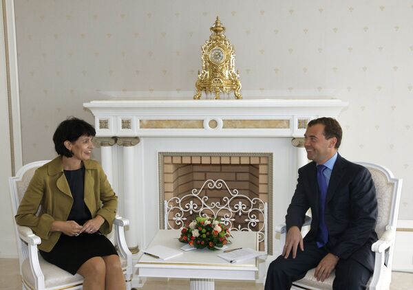 Встреча Дмитрия Медведева с Дорис Лойтхард