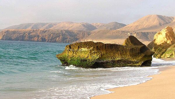 Побережье оманского района Рас-аль-Джинз, известное также как черепаший пляж