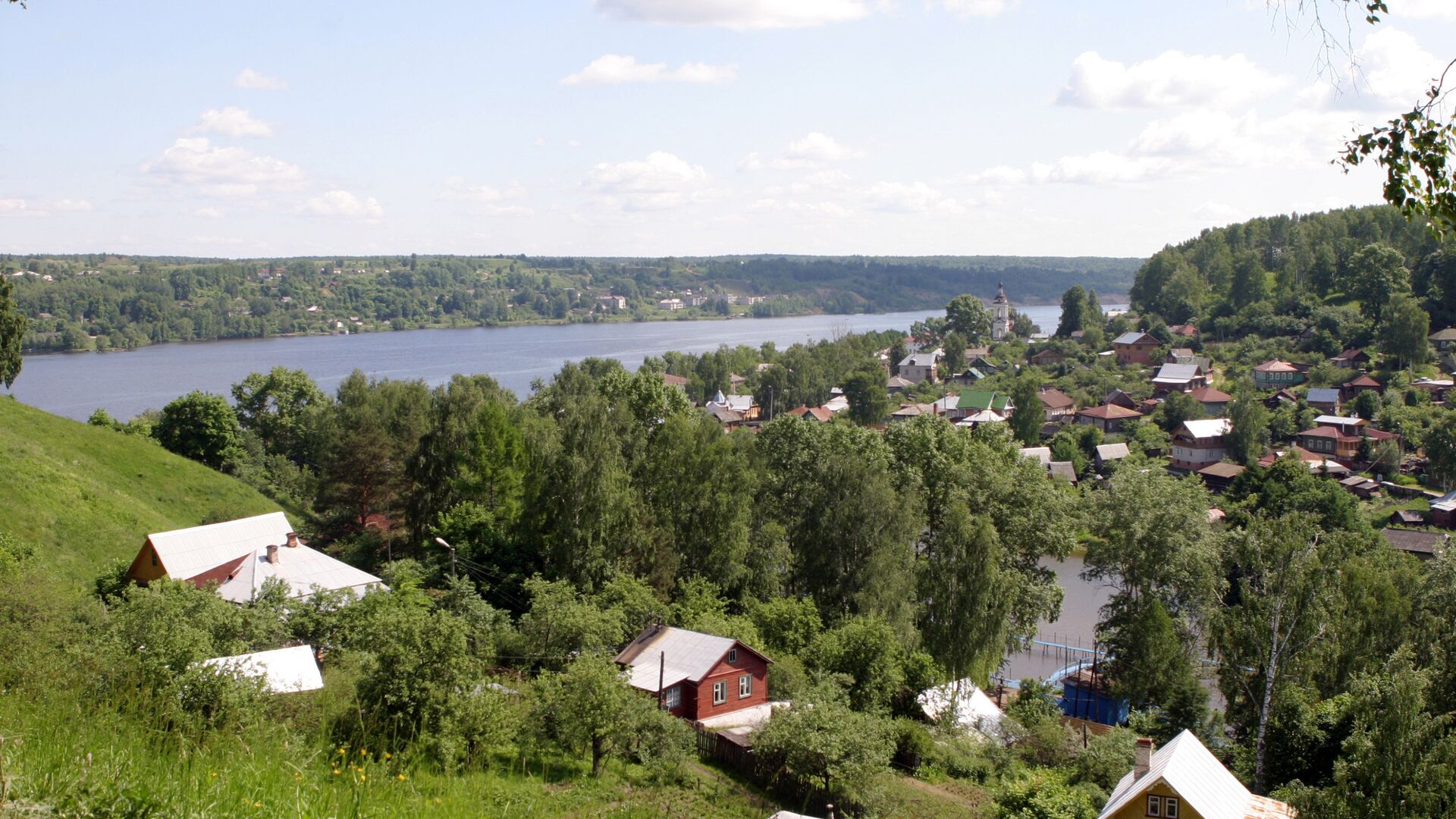 Плёс вид на Волгу - РИА Новости, 1920, 26.08.2024