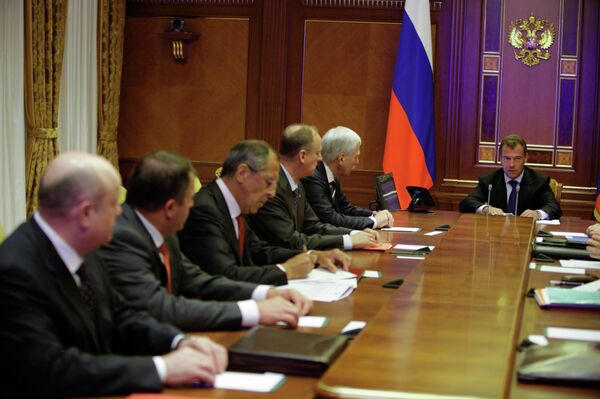 Президент РФ Д.Медведев провел заседание Совбеза РФ