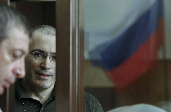 Рассмотрение дела Ходорковского и Лебедева в Хамовническом суде. Архив