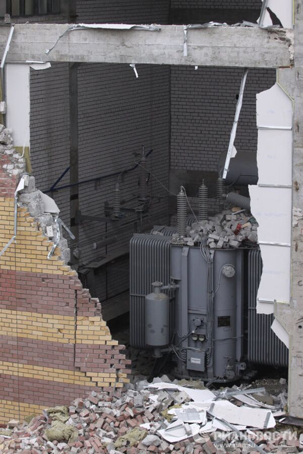 Взрыв на электроподстанции Ленинская в Казани