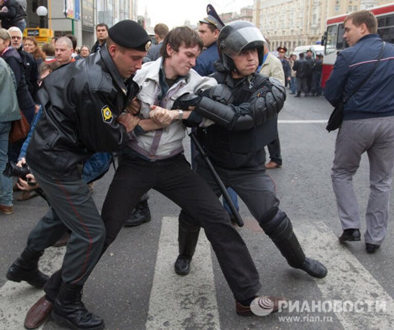 Задержаны участники несанкционированной акции в защиту 31-й статьи Конституции