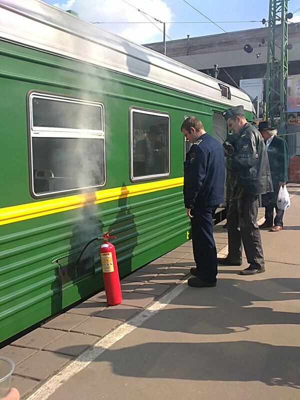 Возгорание в электричке Москва - Тверь