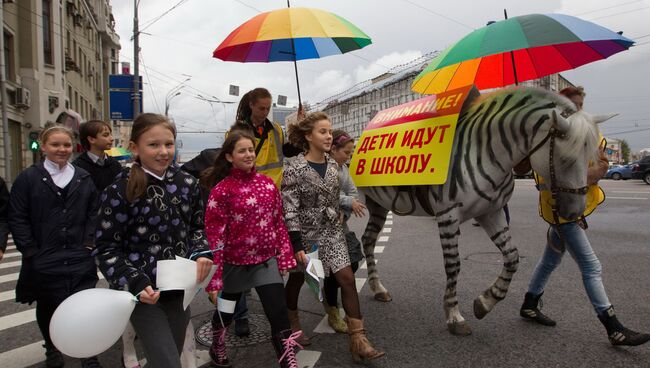 Акция ГИБДД города Москвы Безопасные Зебры