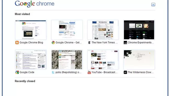 Скриншот браузера Google Chrome 6