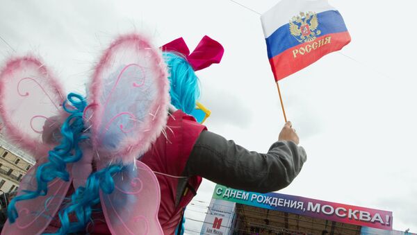 Празднование Дня города Москвы. Архивное фото