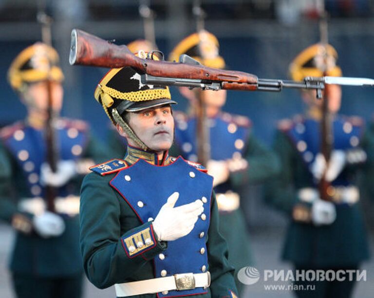 Открытие Международного военно-музыкального фестиваля Спасская башня