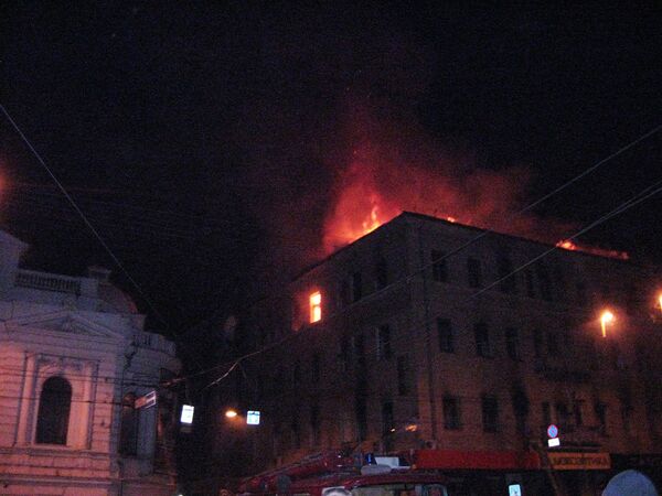 Пожар в ТЦ в Харькове