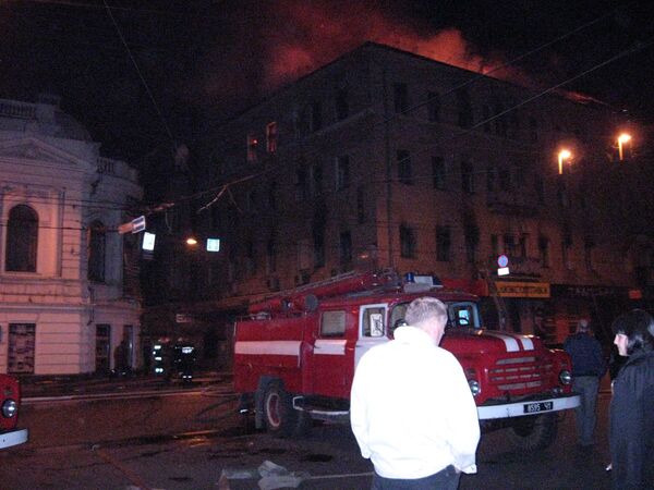 Пожар в ТЦ в Харькове