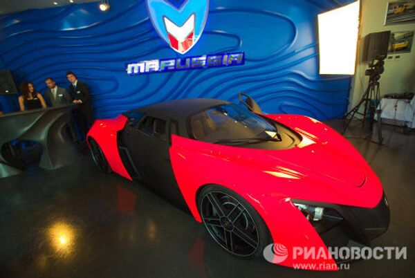 Открытие первого автосалона компании Marussia Motors