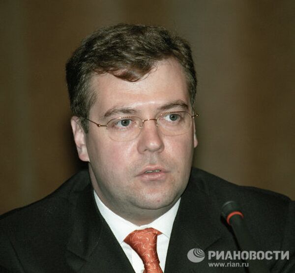 Председатель совета директоров ОАО Газпром Дмитрий Медведев