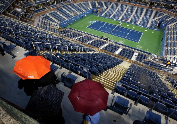 Финальный матч US Open приостановлен из-за дождя