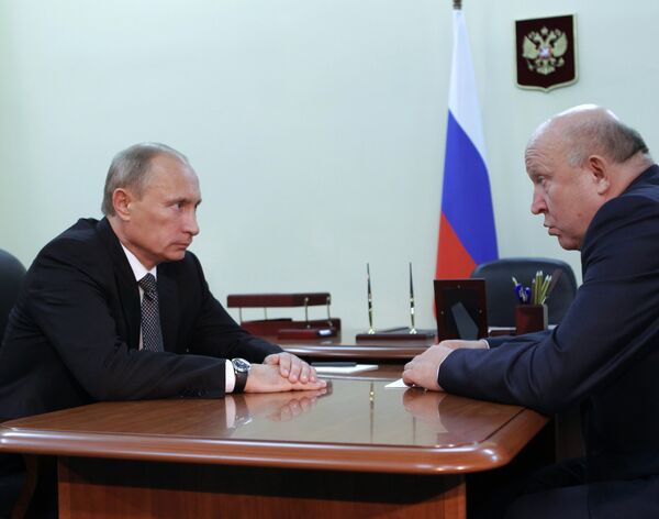 Премьер-министр РФ Владимир Путин встретился с губернатором Нижегородской области