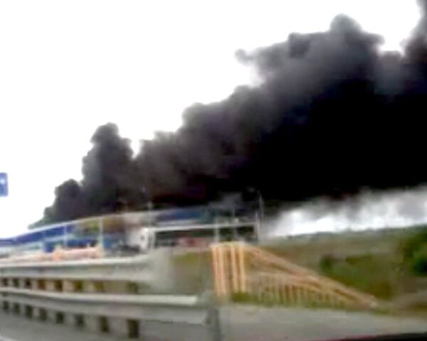 Пожар в Ледовом дворце Сургута