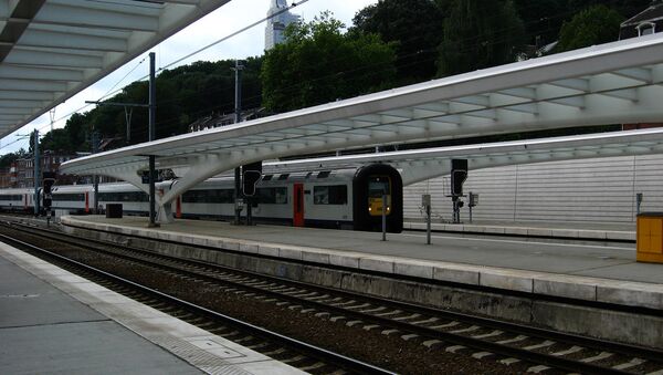 Железнодорожная станция в Бельгии