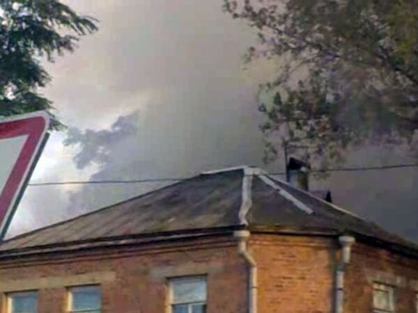 Пожар в доме в Ростове-на-Дону