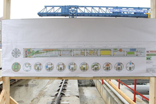 Начало строительства станции метро Новокосино