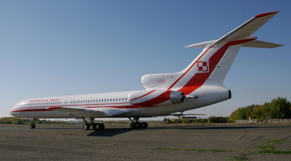 Передача Польше самолета ТУ-154 после капитального ремонта
